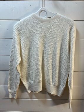HUGO BOSS Cream Textured Knit Sweater – Size S